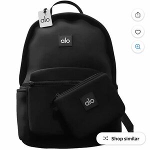 ALO Yoga Stow Black Backpack with Pouch